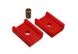 Transmission Buffer Mount Set; Red; Performance Polyurethane;