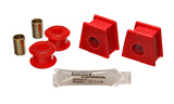 Sway Bar Bushing Set; Red; Front; Bar Dia. 9/16 in.; Performance Polyurethane;