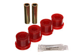 Control Arm Bushing Set; Red; Rear; Performance Polyurethane;