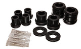 Control Arm Bushing Set; Black; Front; Performance Polyurethane;