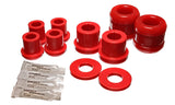 Control Arm Bushing Set; Red; Front; Performance Polyurethane;