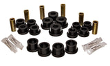 Control Arm Bushing Set; Black; Rear; Performance Polyurethane;