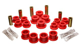 Control Arm Bushing Set; Red; Rear; Performance Polyurethane;