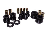 Control Arm Bushing Set; Black; Front; Performance Polyurethane;