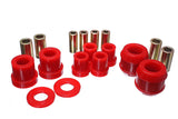 Control Arm Bushing Set; Red; Front; Performance Polyurethane;