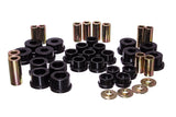 Control Arm Bushing Set; Black; Rear; Performance Polyurethane;