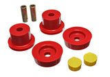 Differential Carrier Bushing Set; Red; Rear; Performance Polyurethane;