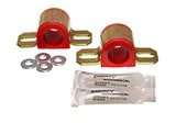 Sway Bar Bushing Set; Red; Front; Bar Dia. 24mm; Performance Polyurethane;