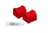 Sway Bar Bushing Set; Red; Rear; Bar Dia. 14mm; Performance Polyurethane;