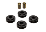 Strut Rod Bushing Set; Black; Front; Performance Polyurethane;