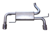 Cat-Back Dual Split Exhaust System; Aluminized