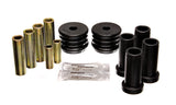 Control Arm Bushing Set; Black; Rear; Performance Polyurethane;