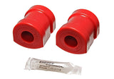 Sway Bar Bushing Set; Red; Front; Bar Dia. 23mm; Performance Polyurethane;