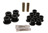 Leaf Spring Bushing Set; Black; Rear; Performance Polyurethane;