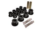 Leaf Spring Bushing Set; Black; Rear; Performance Polyurethane;