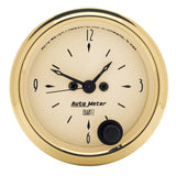 Traditional incandescent lighting illuminates around the perimeter of the dial