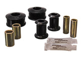 Control Arm Bushing Set; Black; Front; Performance Polyurethane;