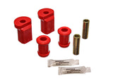 Control Arm Bushing Set; Red; Front; Performance Polyurethane;