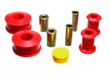 Control Arm Bushing Set; Red; Front; Performance Polyurethane;