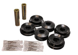 Control Arm Bushing Set; Black; Rear; Performance Polyurethane;