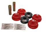 Control Arm Bushing Set; Red; Rear; Performance Polyurethane;