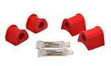 Sway Bar Bushing Set; Red; Rear; Bar Dia. 21mm; Performance Polyurethane;