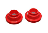 Coil Spring Isolator Set; Red; Performance Polyurethane;