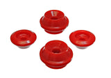 Strut Tower Bushing Set; Red; Rear; Performance Polyurethane;