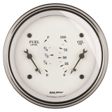 Traditional incandescent lighting illuminates around the perimeter of the dial