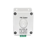 Switch helps activate LEDs when IR motion is detected.