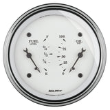 Traditional incandescent lighting illuminates around the perimeter of the dial