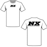 XX-LARGE WHITE T-SHIRT W/ BLACK NX.