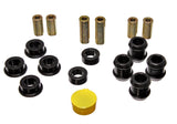 Control Arm Bushing Set; Black; Front; Performance Polyurethane;