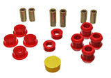 Control Arm Bushing Set; Red; Front; Performance Polyurethane;