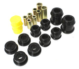 Control Arm Bushing Set; Black; Front; Performance Polyurethane;