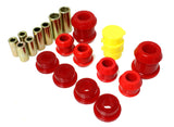 Control Arm Bushing Set; Red; Front; Performance Polyurethane;