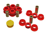 Control Arm Bushing Set; Red; Front; Performance Polyurethane;