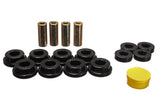 Control Arm Bushing Set; Black; Rear; Performance Polyurethane;