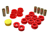 Control Arm Bushing Set; Red; Front; Performance Polyurethane;