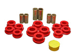 Control Arm Bushing Set; Red; Rear; Performance Polyurethane;