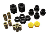 Control Arm Bushing Set; Black; Front; Performance Polyurethane;