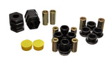 Control Arm Bushing Set; Black; Front; Performance Polyurethane;