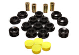 Control Arm Bushing Set; Black; Rear; Performance Polyurethane;