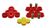 Trailing Arm Bushing Set; Red; Rear; Performance Polyurethane;