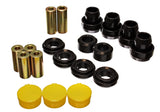 Control Arm Bushing Set; Black; Front; Performance Polyurethane;