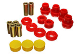 Control Arm Bushing Set; Red; Front; Performance Polyurethane;