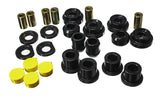 Control Arm Bushing Set; Black; Rear; Performance Polyurethane;