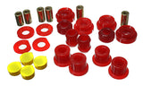 Control Arm Bushing Set; Red; Rear; Performance Polyurethane;