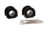 Sway Bar Bushing Set; Black; Front; Bar Dia. 24mm; Performance Polyurethane;