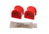 Sway Bar Bushing Set; Red; Front; Bar Dia. 16mm; Performance Polyurethane;